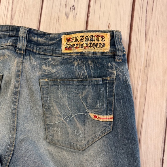 Parasuco Denim Legend Flare Jeans Blue Medium Wash Low Rise Made in Canada 31x31 - Picture 13 of 13